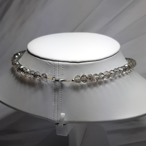 Silver Aurora Borealis Christian Necklace - Picture 4 of 7